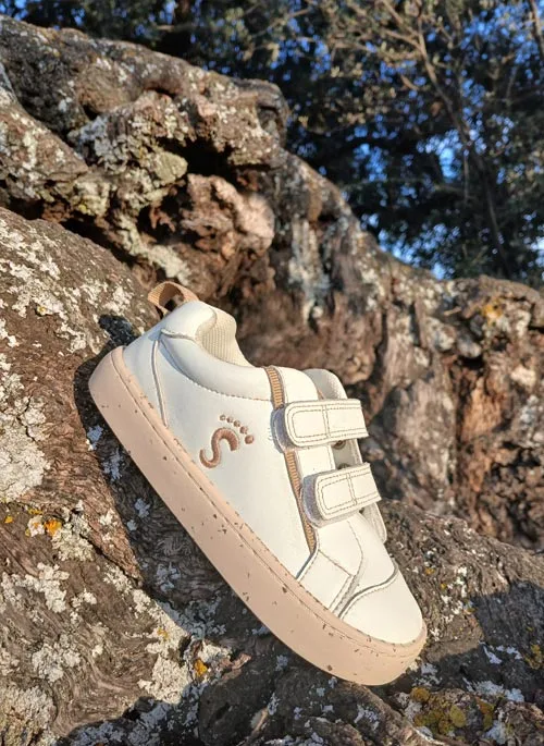 zapatillas respetuosas infantiles blancas